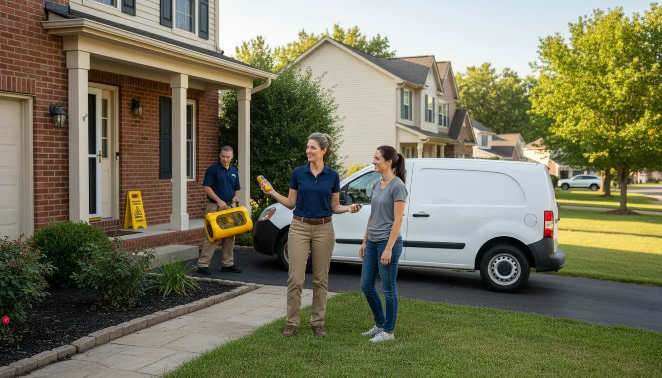 Water restoration image for Dehumidification And Cleanup Services in Circleville, KS